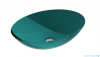 Besco Anya Blue Wave + maskownica biała umywalka nablatowa 50x35x15cm #UMA-50-BWW